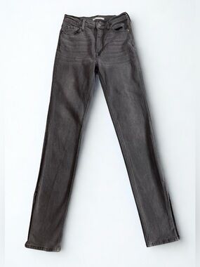 Pacsun Women's Slim stretch split hem Skinny Jeans - high rise - Gray - sz 26
